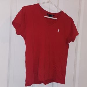 Ralph Lauren Sport - Red t-shirt Vneck Medium